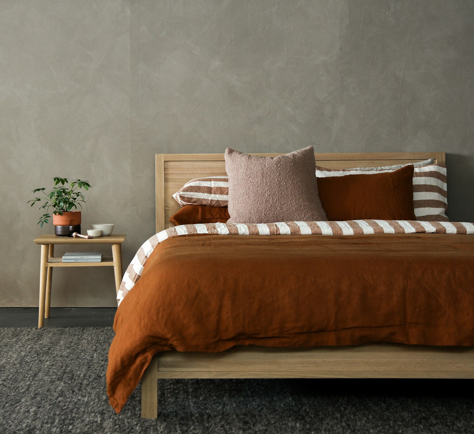Toprak Yatak Odası — Zonguldak iç mimari projesi, Sade Home Design